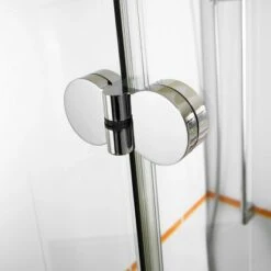 Breuer Eckeinstieg DrehfalttürElana Komfort Chrom Klarglas 80 X 80 Cm -Dusch Raum 767955 2570 1655 3