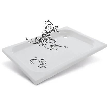 Baliv Duschwanne DW-120.40 E Eckig 120 Cm X 80 Cm 2 Baliv Duschwanne DW-120.40 E Eckig 120 Cm X 80 Cm – Bild 2