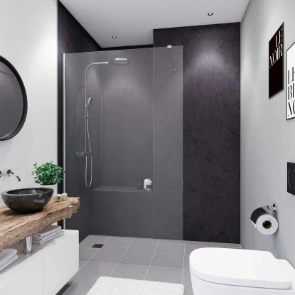 Breuer Duschrückwand Soft-Touch Stein Anthrazit 100 X 210 Cm 1 Breuer Duschrückwand Soft-Touch Stein Anthrazit 100 X 210 Cm