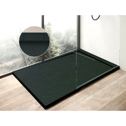 Ottofond Duschwanne Zona 140x80/3,3 Cm Anthrazit 2 Ottofond Duschwanne Zona 140x80/3,3 Cm Anthrazit – Bild 2