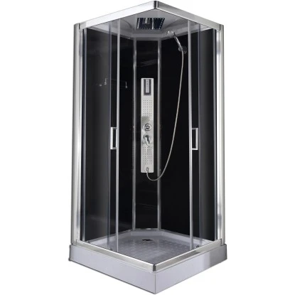 Sanotechnik Komplettduschkabine Trend 2 Chrom-Optik 210 Cm X 90 Cm 1 Sanotechnik Komplettduschkabine Trend 2 Chrom-Optik 210 Cm X 90 Cm